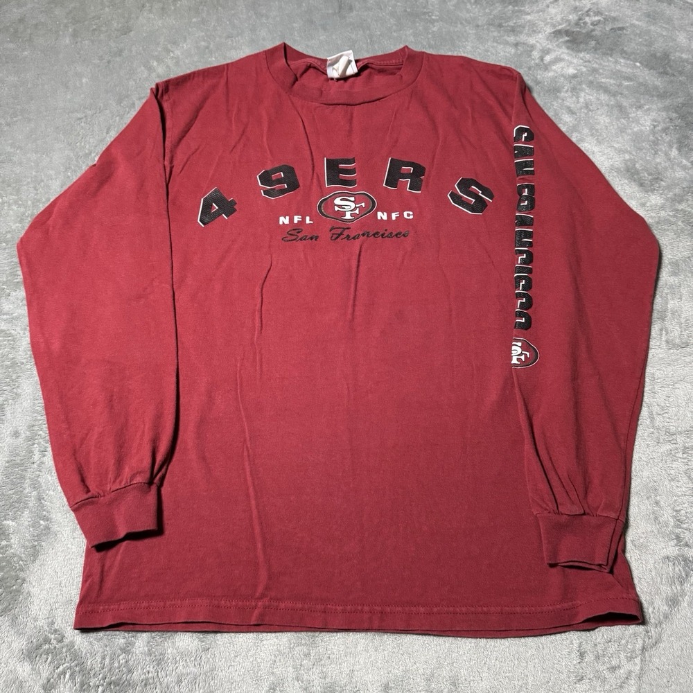 VTG Y2K San Francisco 49ers‎ NFL Longsleeve Shirt Size M Sportswear Bay Area